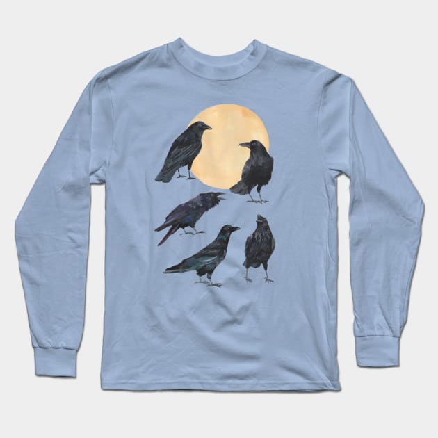 Ravens Long Sleeve T-Shirt by Das Brooklyn